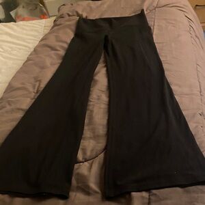 Athleta Black Wide Leg leggings small petite